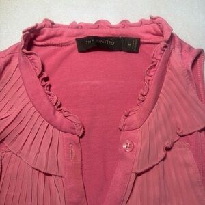 The Limited Rose Pleated Top